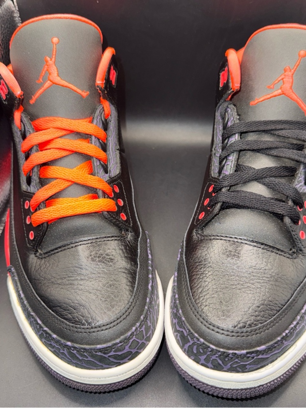 Size 10.5 - Air Jordan 3 Retro Crimson, 136064-005, Clean, No Box, Flaws